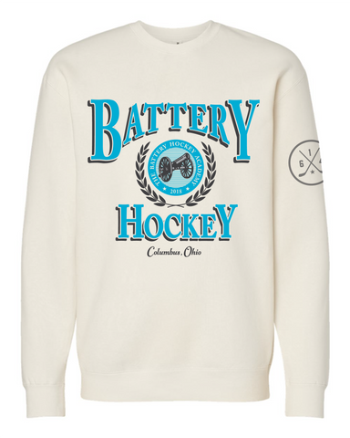 Battery Hockey 90's Crewneck - CREAM