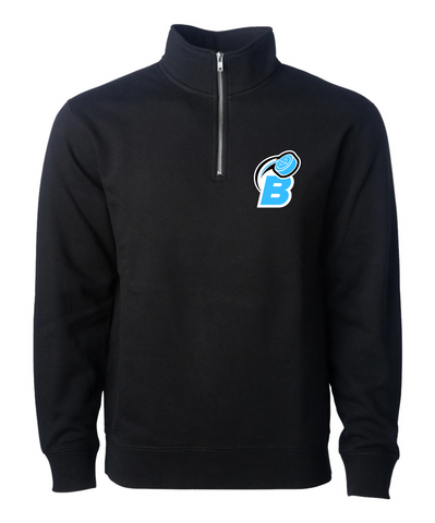 Battery Hockey Quarter Zip Fleece - BLACK