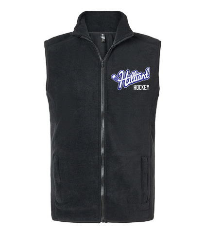 Hilliard Hockey Club Fleece Vest - BLACK
