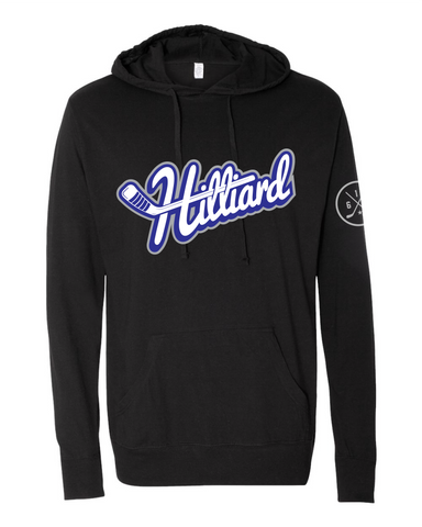 Hilliard Hockey Club Lightweight Hoodie - BLACK