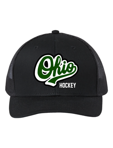 Ohio Hockey D2 Script Logo Trucker Hat