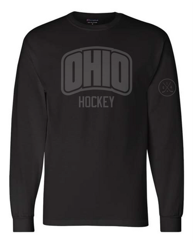 Ohio Hockey "Dark Mode" Long Sleeve Tee