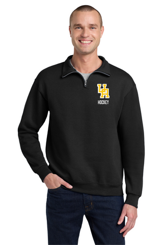 Upper Arlington Pregame Dress Quarter Zip Fleece - BLACK