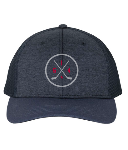614 Hockey Navy Mesh Back Hat