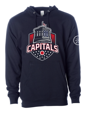 Columbus Capitals Logo Hoodie - Navy